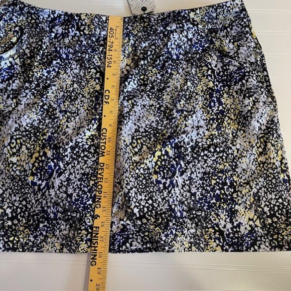 EPNY Tennis Golf Skort XXL EP New York Shorts Skirt Black Mosiac POCKET Layered - Picture 2 of 9